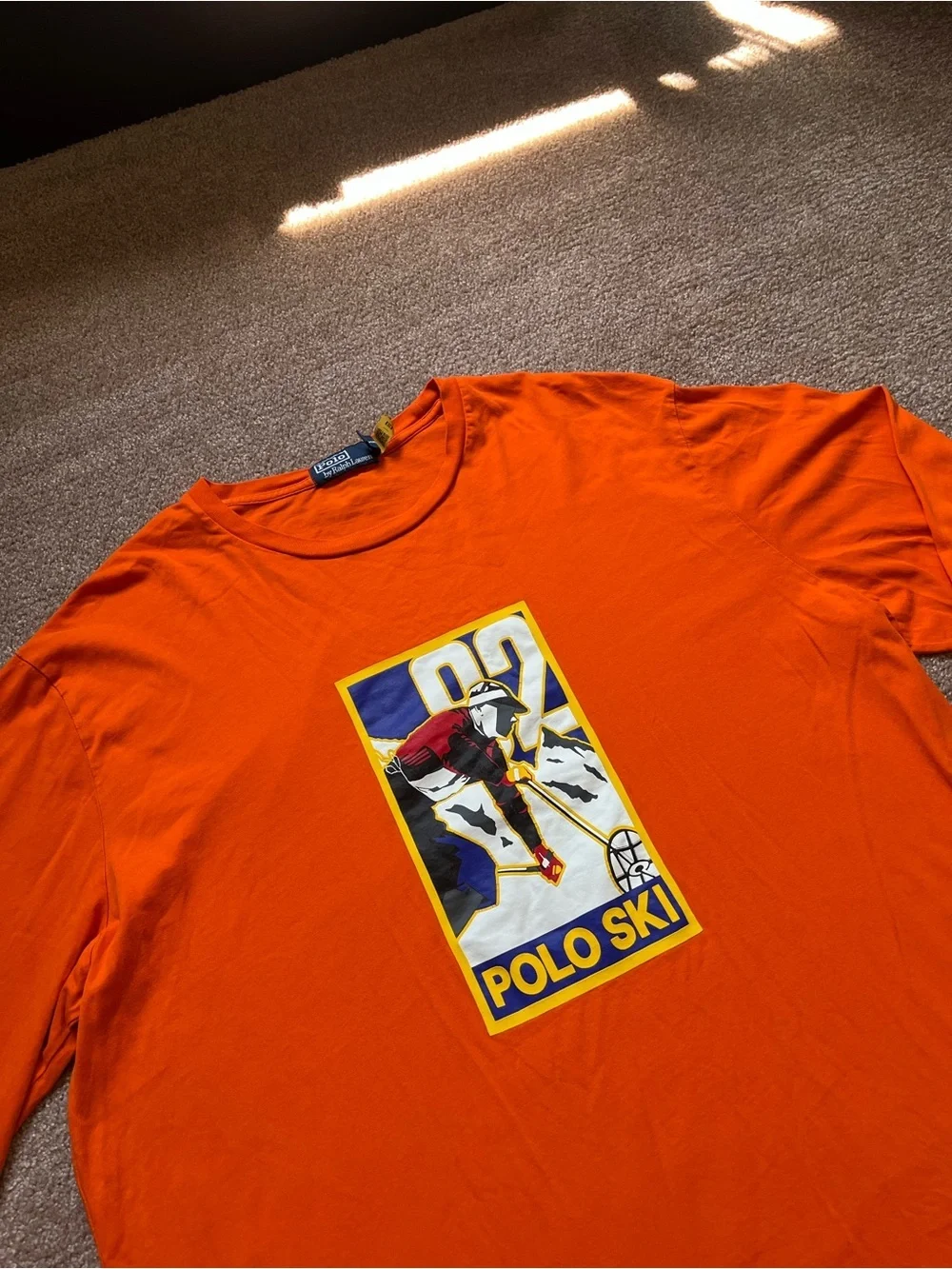 VTG 90’s Polo Ralph Lauren Polo Ski Orange Longsleeve Tee
